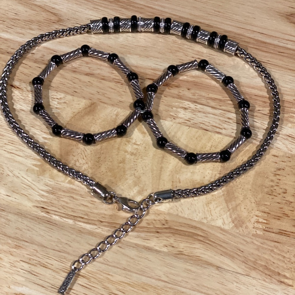 Vintage Napier necklace and 2 bracelet set.
